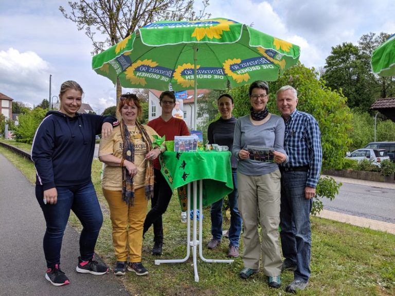 Wahlstand der Grünen in Gersheim
